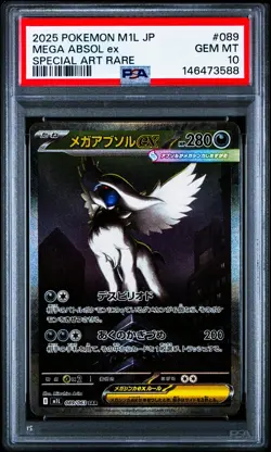 Mega Absol ex 089/063 Mega Brave Holo Japanese Pokemon Card PSA 10 Gem Mint - Image 1