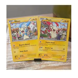 Pokemon TCG Minun & Plusle Basic Lightning Lot 2014 Set 2 Cards English - Image 1