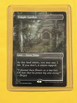 Temple Garden (Day) (Night) MTG Lorwyn Eclipsed Borderless Rare - Image 1