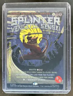 2026 Magic MTG x TMNT Splinter Vengeful Sensei Secret Lair Drop Foil Rare #2374 - Image 1