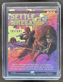 2026 Magic TMNT Settle the Wreckage Instant Secret Lair Drop Foil Rare #2372 - Image 1