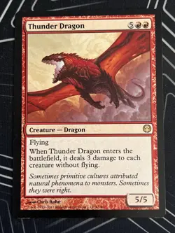 1x Thunder Dragon (61) Duel Decks: Knights vs. Dragons LP MTG Magic x1 MKE - Image 3