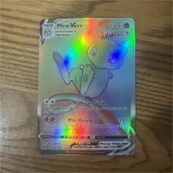 Pokemon Mew VMAX Secret Rare 268/264 Fusion Strike Full Art Holo 310 HP - Image 1