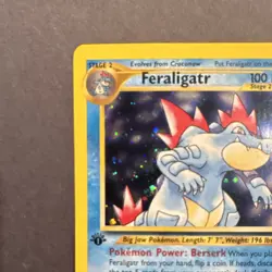 Feraligatr 4/111 Neo Genesis 1st Edition Holo Rare Pokemon TCG English - Image 2