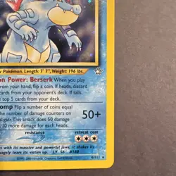 Feraligatr 4/111 Neo Genesis 1st Edition Holo Rare Pokemon TCG English - Image 4