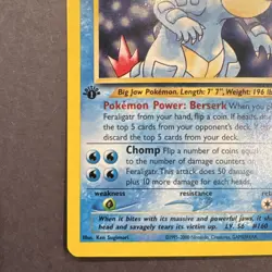 Feraligatr 4/111 Neo Genesis 1st Edition Holo Rare Pokemon TCG English - Image 5