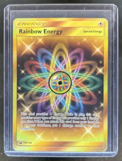 2018 Pokemon SM Celestial Storm Rainbow Energy #183/168 - Image 1
