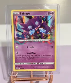 Pokemon TCG Sableye 070/196 Holo Rare Lost Origin (2022) NM + Pack Fresh - Image 1