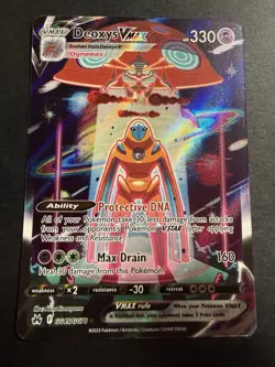 Pokemon Deoxys VMAX GG45/GG70 Crown Zenith Holo Ultra Rare 330 HP - Image 1
