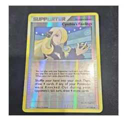 Pokemon TCG Cynthia's Feelings Uncommon Trainer 131/146 Reverse Holo - Image 1