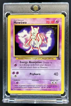 1999 Pokemon Wizards Black Star Promos Mewtwo #3 - Image 1
