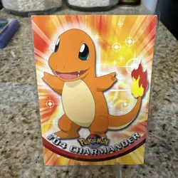 Topps Pokemon Charmander #04 TV Animation Edition RARE - Image 1