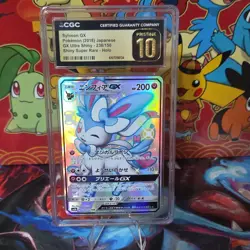 Pokemon Sylveon GX 238/150 GX Ultra Shiny Holo CGC Prestine 10 Japanese - Image 1