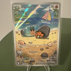 Pokemon TCG Dwebble 129/086 Illustration Rare SV10.5: Black Bolt - Image 1