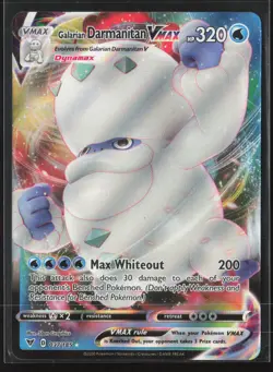 Galarian Darmanitan VMAX Ultra Rare SWSH04: Vivid Voltage 037/185 NM Pokemon - Image 1