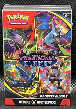 Pokemon TCG Mega Evolution Phantasmal Flames Booster Bundle New Sealed - Image 1