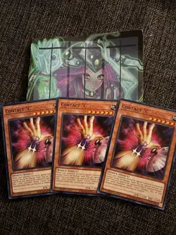 Yugioh 3x Contact "C" SDCB-EN013 Structure Deck Crystal Beasts 1st Edition NM - Image 1