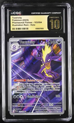 Pokemon Toxtricity 103/094 Phantasmal Flames Illustration Rare - CGC PRISTINE 10 - Image 1