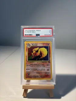 Pokemon Flareon Jungle Holo Rare 3/64 Unlimited PSA 5 1999 - Image 1