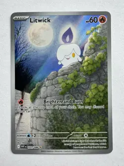 Litwick 101/086 (NM) - SV White Flare - Illustration Rare Pokemon TCG - Image 1