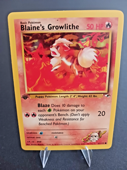 Pokemon TCG Blaine's Growlithe 35/132 + 62/132 Gym Heroes Both NM Never Played - Image 5