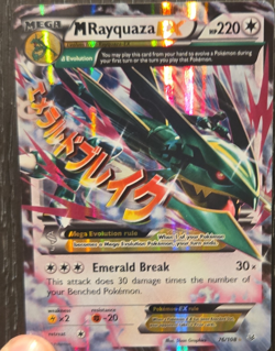 Pokemon TCG M Rayquaza EX 76/108 Roaring Skies Ultra Rare Holo 220HP - Image 1