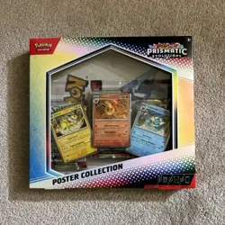 Pokemon Prismatic Evolutions Poster Collection Box Jolteon Flareon Vaporeon - Image 1