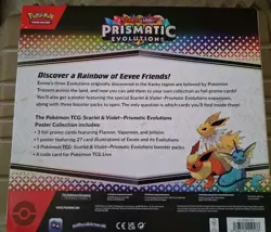 Pokemon Prismatic Evolutions Poster Collection Box Jolteon Flareon Vaporeon - Image 2