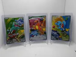 Pokemon TCG First Partner Illustration Collection Series 1 Kanto GEN 1 Starters - Image 1