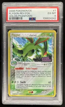 2003 Pokemon EX Holon Phantoms Flygon Reverse Foil #7 PSA 6 - Image 1