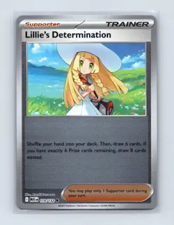 Lillie's Determination 119/132 Uncommon Mega Evolution Pokemon Reverse Holo NM - Image 1