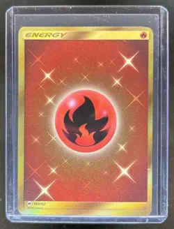 2017 Pokemon SM Burning Shadows Fire Energy #167/147 - Image 1