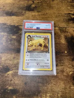 Pokemon Team Rocket 1st Edition Dark Persian 42/82 - PSA 8 Near Mint-Mint! WOTC! - Image 1
