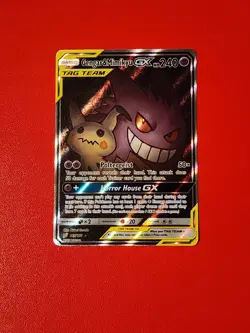 Pokemon TCG Gengar & Mimikyu GX Full Art 165/181 Team Up Ultra Rare Holo English - Image 1