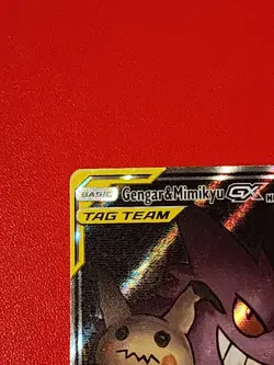 Pokemon TCG Gengar & Mimikyu GX Full Art 165/181 Team Up Ultra Rare Holo English - Image 2