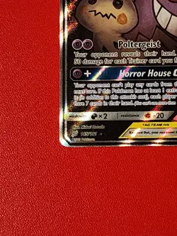 Pokemon TCG Gengar & Mimikyu GX Full Art 165/181 Team Up Ultra Rare Holo English - Image 5