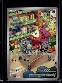 2023 Pokemon SV Paldea Evolved Fuecoco Illustration Rare #201/193 - Image 1