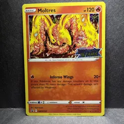 Moltres SWSH185 Holo P Sword & Shield Promo Pokemon NM - Image 1