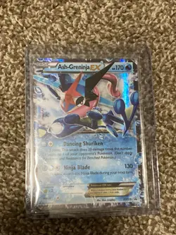 Pokemon TCG Ash-Greninja EX XY133 Black Star Promo Holo Card Ultra Rare - Image 1
