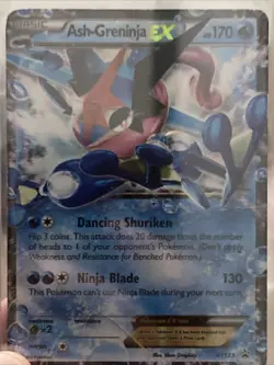 Pokemon TCG Ash-Greninja EX XY133 Black Star Promo Holo Card Ultra Rare - Image 3