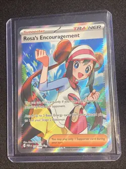 POKEMON Rosa's Encouragement 114/088 ULTRA RARE FULL ART TRAINER Perfect Order - Image 1