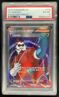 2014 Pokemon XY Phantom Forces Xerosic #119/119 PSA 6 - Image 1