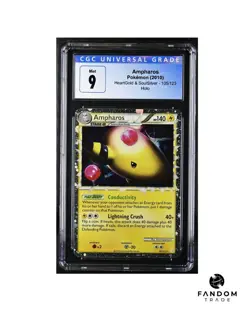 CGC 9 Ampharos Prime 105/123 Holo Pokemon HeartGold & SoulSilver - Image 1