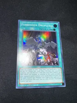 *** FORBIDDEN DROPLET *** SUPER RARE 1ST EDITION RA01-EN064 MINT/NM YUGIOH! - Image 1