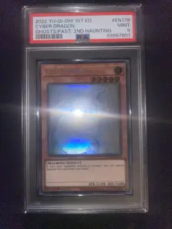 Yu-Gi-Oh PSA 9 Cyber Dragon GFP2-EN178 MiNT 1st Edition Ghost rare 2022 English - Image 2