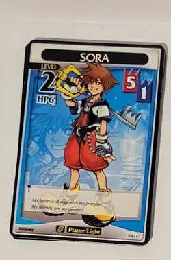 Kingdom Hearts TCG Base Set 2/91U SORA Level 2 Disney Trading Card Game - Image 2