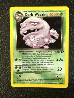 Pokemon Card WOTC: Dark Weezing 14/82 Rare Holo - Team Rocket NM - Image 1