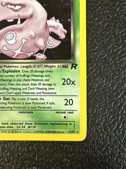 Pokemon Card WOTC: Dark Weezing 14/82 Rare Holo - Team Rocket NM - Image 4