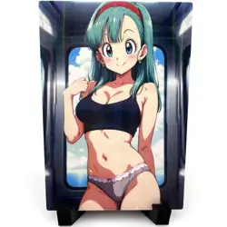Dragon Ball Z Bulma Sexy Hot Anime Waifu Girl Doujin Lewd Goddess Story Art Card - Image 1