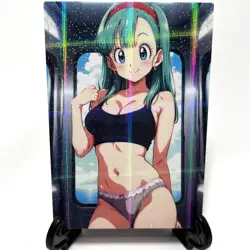 Dragon Ball Z Bulma Sexy Hot Anime Waifu Girl Doujin Lewd Goddess Story Art Card - Image 2